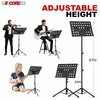 5 Core 5 Core Sheet Music Stand - Heavy Duty Portable Foldable Music Note Holder - Height Adjustable Tripod MUS FLD HD ACC